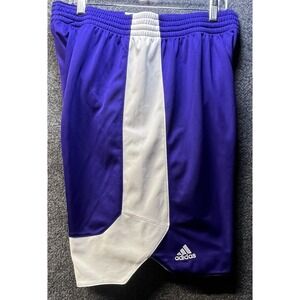 Adidas Player ID‎ Men's Large Basketball Shorts Purple White
